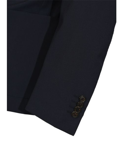 Giacca monopetto in misto lana e seta Blu Corneliani | 27X579 2718487 7R001